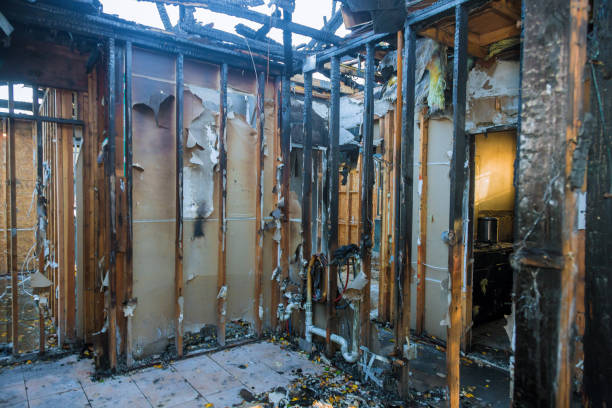 Professional Fire Damage Removal technician working in Foscoe, NC
